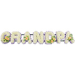 A dignified floral tribute spells out the word GRANDPA in bold, three-dimensional letters, positioned in a straight line as though ready for placement at a funeral or crematorium chapel in Clerkenwell. The letters are meticulously built from a dense bedding of fresh white chrysanthemums, each tiny flower pressed closely to the next, giving the surface of G, R, A, N, D, P, and A a soft, cushion-like appearance. Their petals form a smooth, snowy carpet of white, creating a sense of purity and quiet stillness. Around the edges of each letter runs a slim border of light lavender blossoms, a gentle lilac frame that neatly outlines the shapes and brings delicate contrast against the crisp white background. The interplay of white and pale purple gives the arrangement a calm, reflective feeling, similar to moments of silence found near local churches and green spaces around Clerkenwell and nearby King's Cross.
To break the uniformity with tenderness, several letters are embellished with clusters of peach roses and greenery. On the G and D, two or three peach roses are grouped together, nestled among glossy dark green leaves and a few slender white lily buds that peek out gracefully. The first and last A each carry a single peach rose, placed with care so that it feels like a personal signature at the beginning and end of the name. These warm, apricot tones add emotional depth, suggesting gratitude, affection, and treasured stories shared over the years. The entire word rests on a narrow, unobtrusive frame that supports the structure without drawing attention from the flowers. Crafted with precision by an experienced florist, this arrangement serves as a heartfelt, personalised tribute to a grandfather, perfectly suited to services and commemorations throughout the Clerkenwell area.